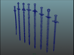 medieval sword pack Modèle 3D