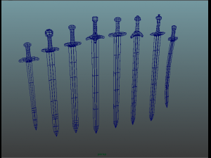 medieval sword pack Modèle 3D