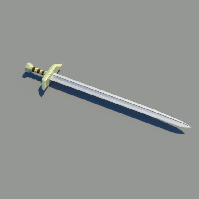 free medieval stylelized sword 3D Model .c4d .max .obj .3ds .fbx .stl .blend 