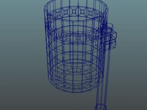 rusty old dustbin Model 3D