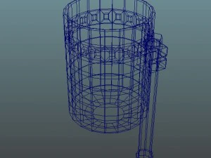rusty old dustbin 3D Model