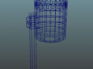rusty old dustbin Model 3D