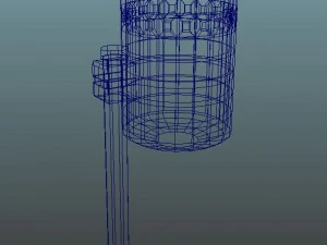 rusty old dustbin 3D Model