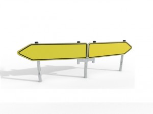 road sign collection 3D Model