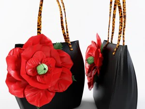 papavero da borsa Modello 3D