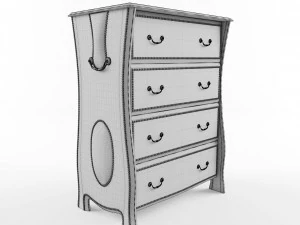 commode chevalier 4-1 3d model 3D Model