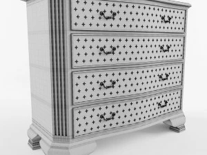 commode deco home 3d model 3D Model