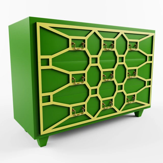 commode emerald 3d model 3D Model .c4d .max .obj .3ds .fbx .stl .blend 