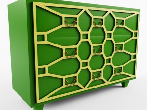 commode emerald 3d model Modelo 3D