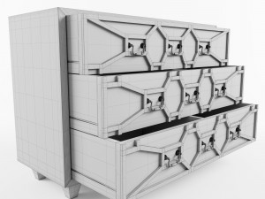 commode emerald 3d model 3D 模型