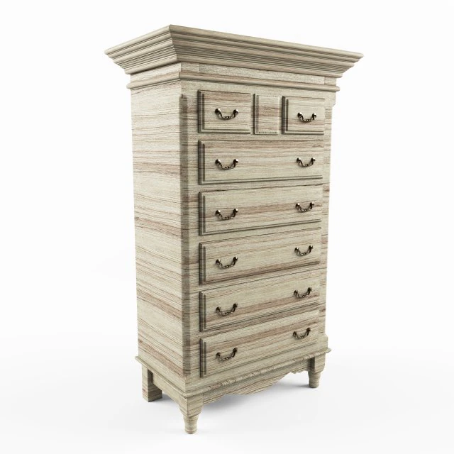 commode ivory 3d model 3D Model .c4d .max .obj .3ds .fbx .stl .blend