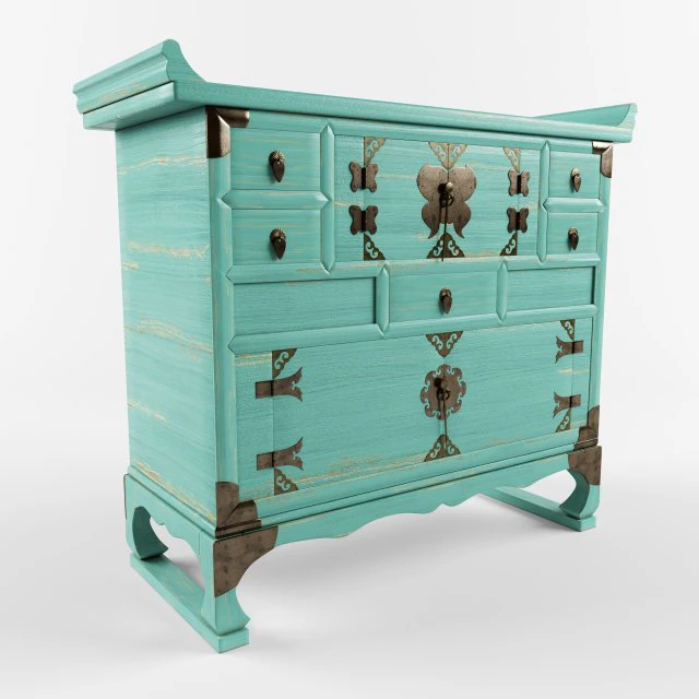 commode kitai 3d model 3D Model .c4d .max .obj .3ds .fbx .stl .blend 
