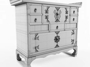 commode kitai 3d model 3D Model