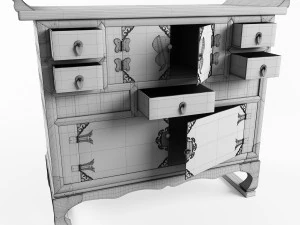 commode kitai 3d model 3D Model
