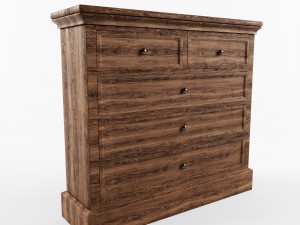 commode odelie low-poly 3d model Modelo 3D