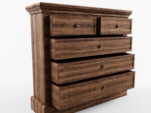 commode odelie low-poly 3d model 3D Model