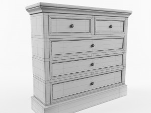 commode odelie low-poly 3d model 3D Model