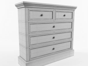 commode odelie low-poly 3d model 3D Model