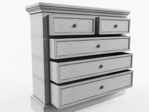 commode odelie low-poly 3d model 3D Model