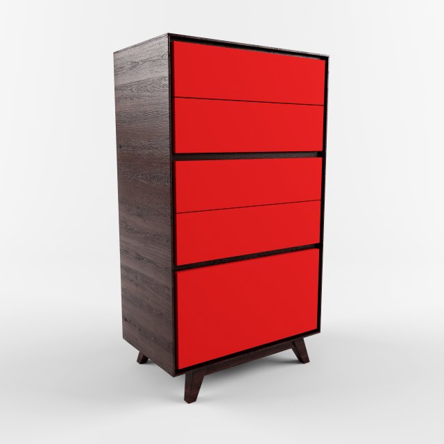 commode parma low-poly 3d model 3D Model .c4d .max .obj .3ds .fbx .stl .blend 