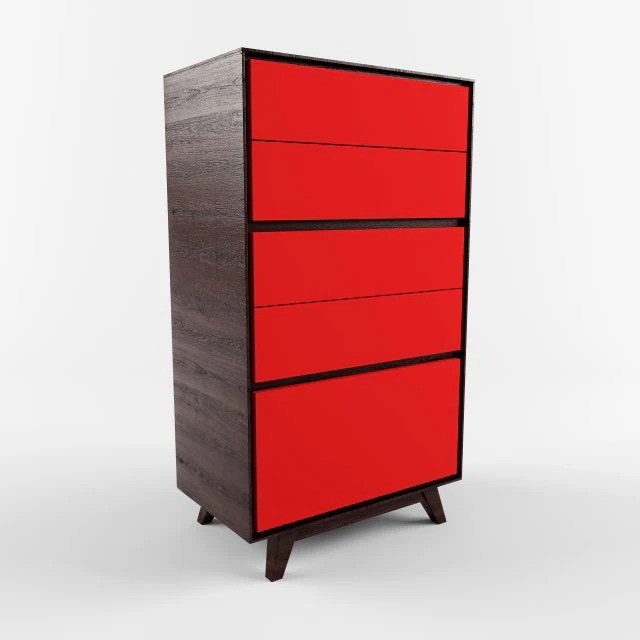 3D модель низкополигональная модель комода Пармы 3D Модель .c4d .max .obj .3ds .fbx .stl .blend 