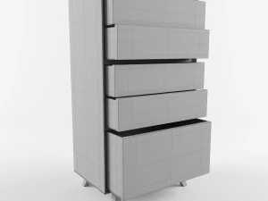 3D модель низкополигональная модель комода Пармы 3D Модель