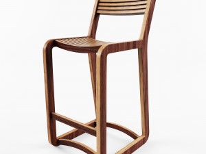 bar chair degerfors vr - ar - low-poly 3d model 3D Model