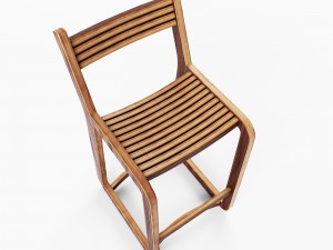 bar chair degerfors vr - ar - low-poly 3d model 3D Model