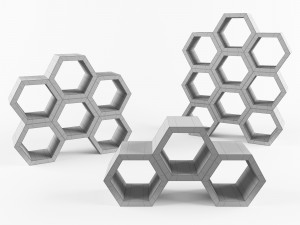 shelf bergs vr - ar - low-poly 3d model Modelo 3D