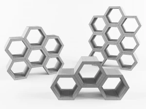 shelf bergs vr - ar - low-poly 3d model 3D Model