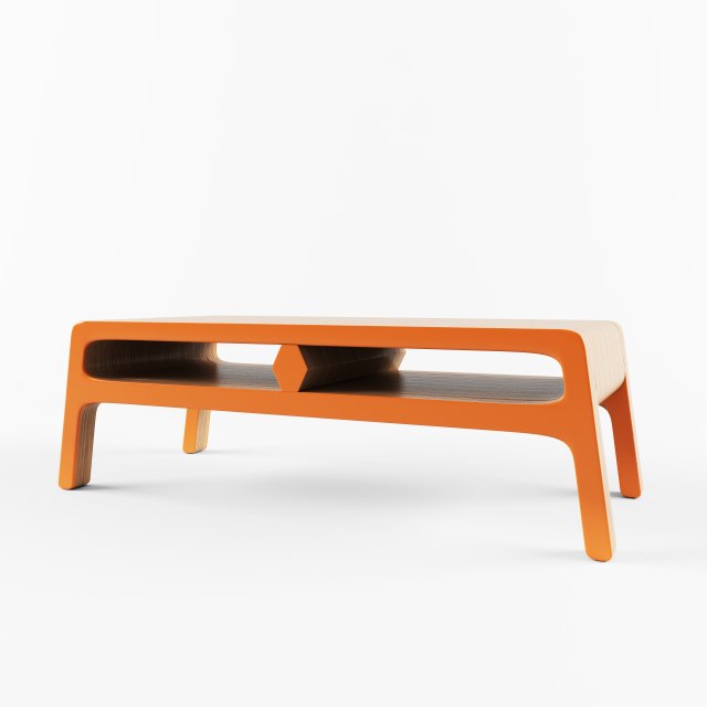 coffee table monsteras vr - ar - low-poly 3d model 3D Model .c4d .max .obj .3ds .fbx .stl .blend 