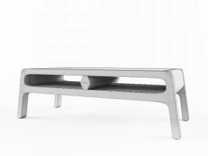 coffee table monsteras vr - ar - low-poly 3d model 3D Model