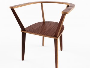 chair enkopings vr - ar - low-poly 3d model 3D Model