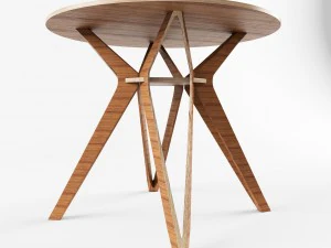 table hagfors vr - ar - low-poly 3d model 3D Model