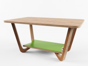table lulea vr - ar - low-poly 3d model 3D Model
