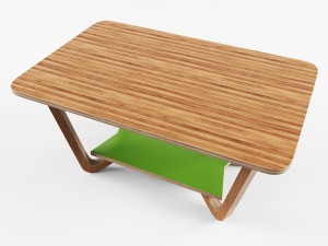 table lulea vr - ar - low-poly 3d model Modello 3D