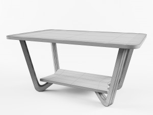 table lulea vr - ar - low-poly 3d model Modello 3D