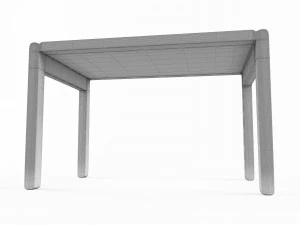 table monsteras runda vr - ar - low-poly 3d model 3D Model