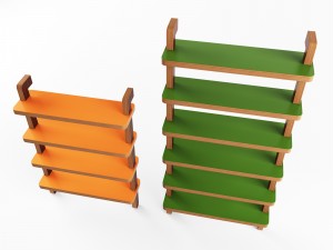 shelf sorsele vr - ar - low-poly 3d model Model 3D
