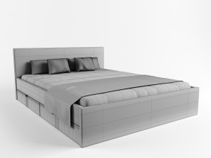bed city 3d model Model 3D