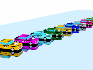 10 racing cars Modello 3D
