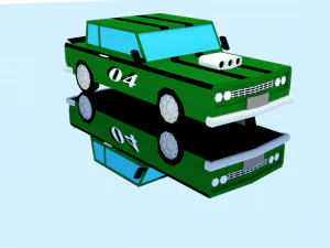 10 racing cars 3D Model