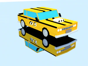 10 racing cars 3D Model