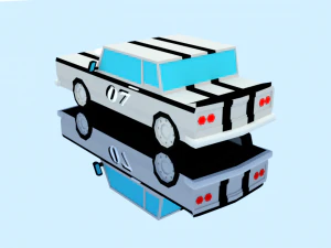 10 racing cars 3D Model