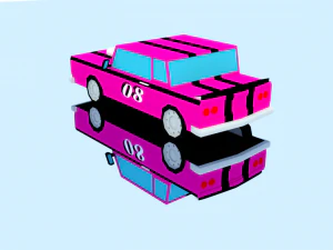10 racing cars 3D Model