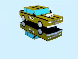 10 racing cars 3D Model