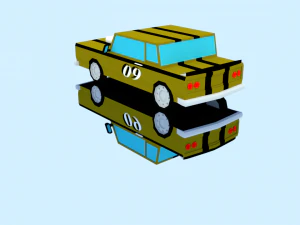 10 racing cars 3D Model