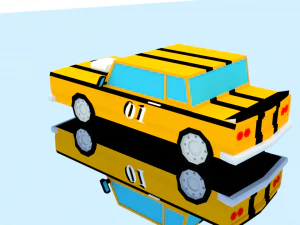 10 racing cars 3D Model