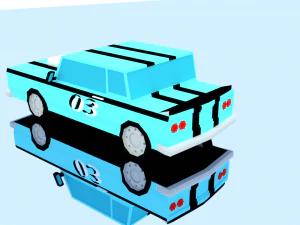 10 racing cars 3D Model