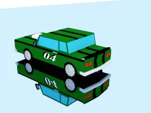 10 racing cars 3D Model